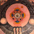 36" by 36" Original Painting Third Eye Three Faces